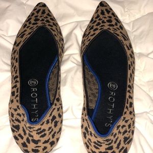Rothy’s Leopard Pointy Flat